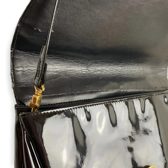 Vintage  RO-EL Montreal Black Vinyl Crossbody Bag - Picture 10 of 12